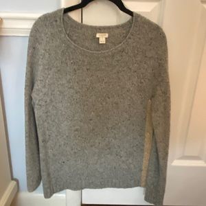 J Crew Sweater with gold sparkle strips on sides
